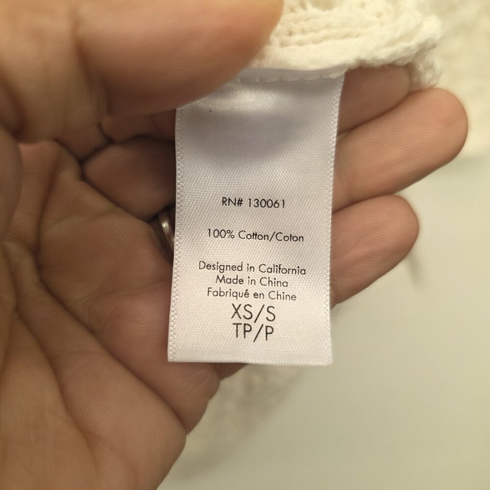 L*Space White Long Sleeve Swim Cover-up Sweater Dress Size XS/S - Picture 6 of 11